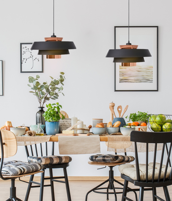 카니발 1등 식탁등 [블랙+로즈골드]