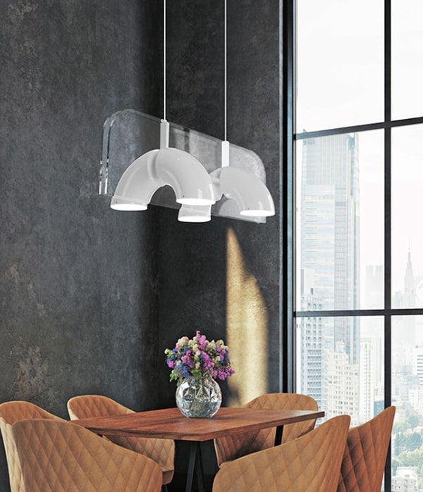 데이라 4등 20W, 8등 40W 식탁등 색변환 식탁전등 3Color